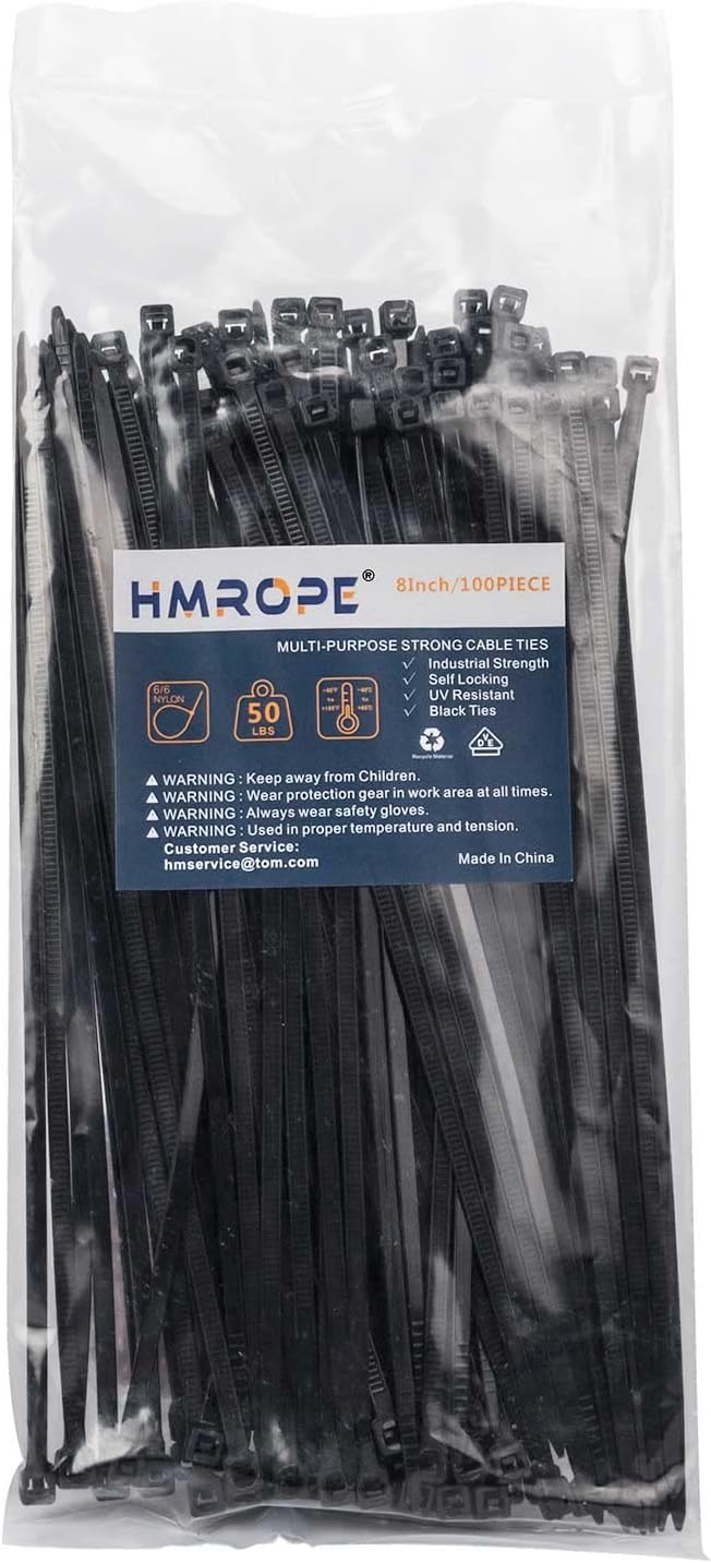 100pcs Cable Zip Ties Heavy Duty 8 Inch - Image 7