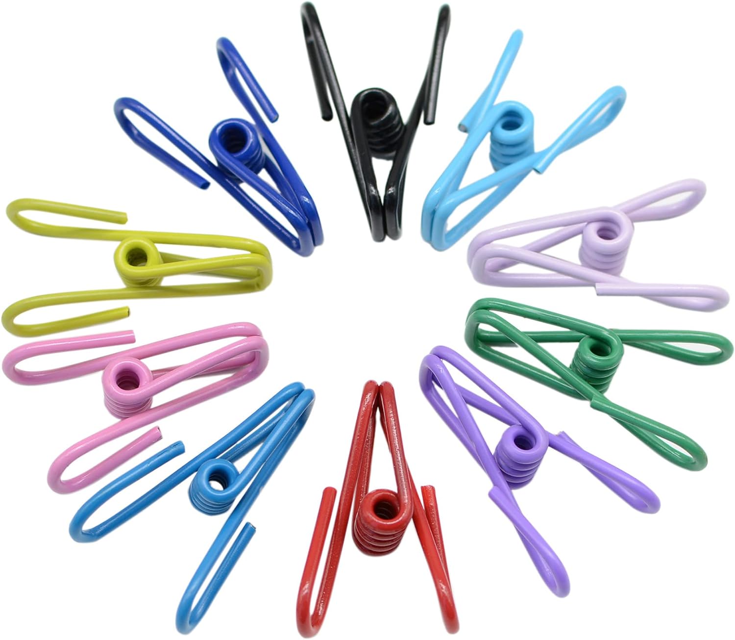 30 Pcs 2 Inch 10 Different Random Colors Chip Clips