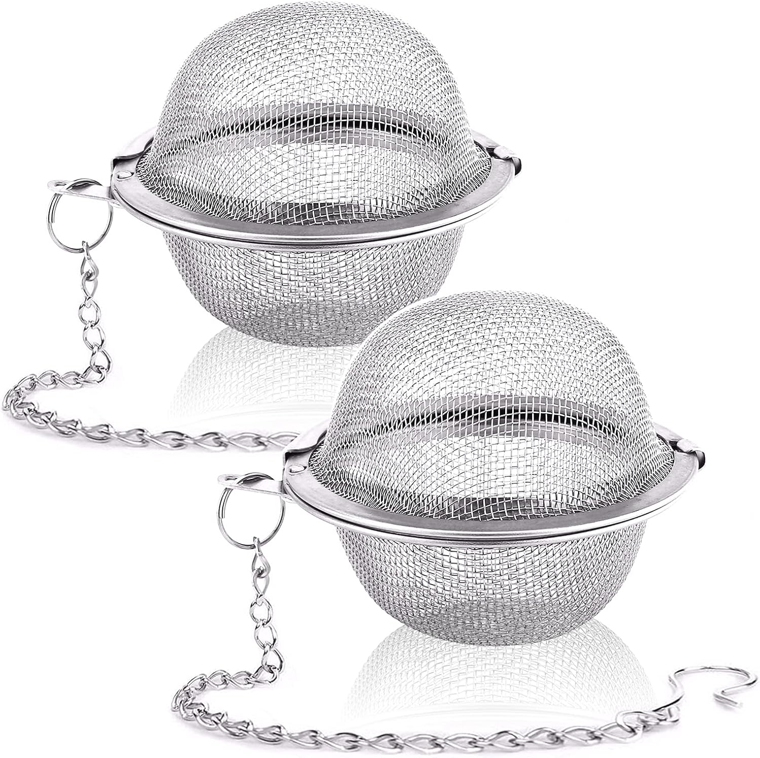 2PCS Stainless Steel Mesh Tea