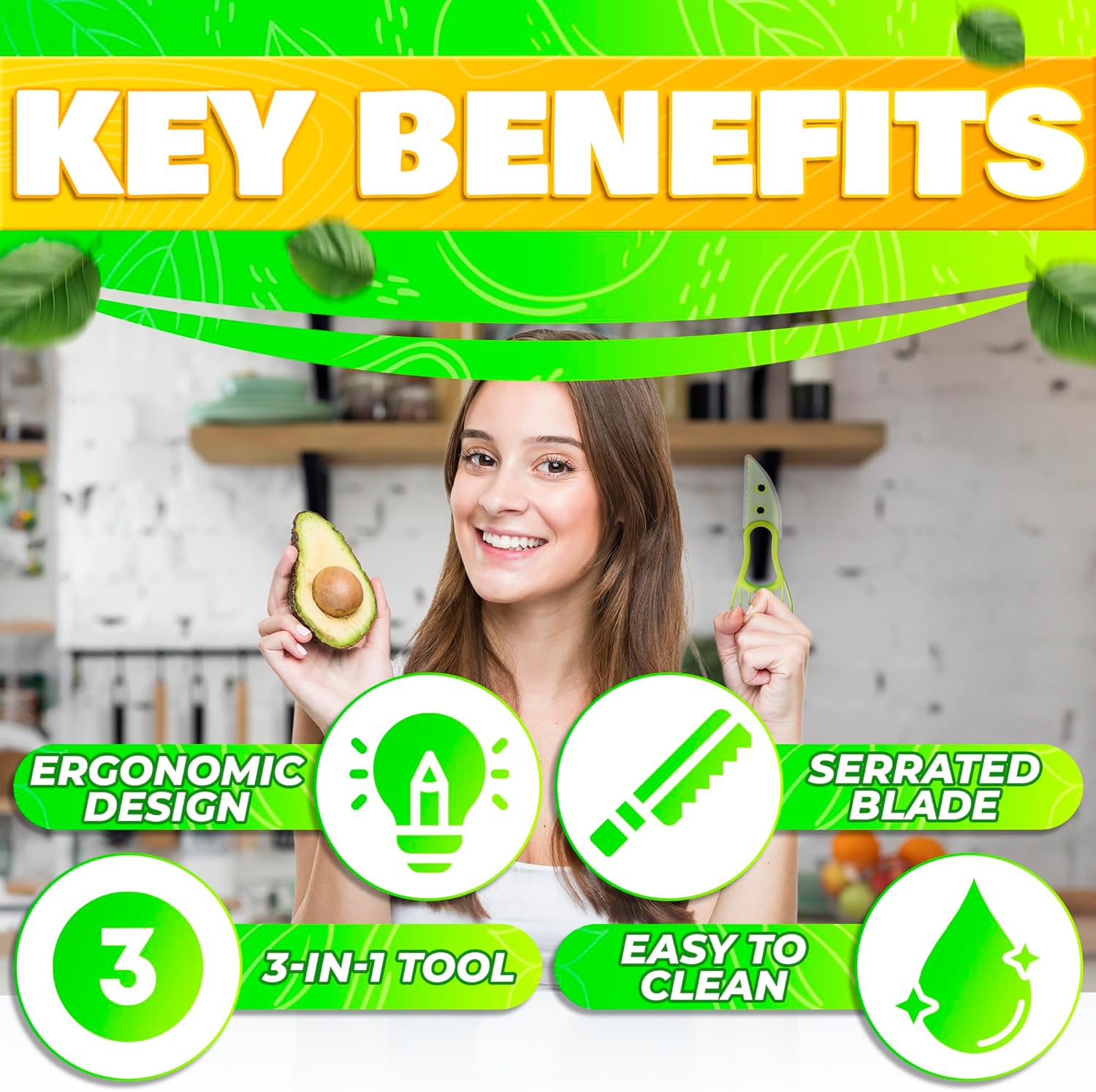 Avocado Slicer Tool 3 in 1 - Image 9